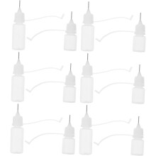 12pcs DIY Semi- Needle Applicator Bottles 10ml 5ml Glue Dispenser Squeeze Bottles