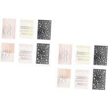 12 DIY-Nagelsticker im Linien-Design für Maniküre, dekorative Aufkleber für Damen