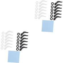 2 sett silikon brillebeskytter med sklisikker krok og fast deksel til brilleinnfatning