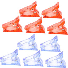 12 Stück Nagelspitzenclips, Nagelspitzenformclips für halbgehärtetes Gel, leicht zu kürzen und anzupassen