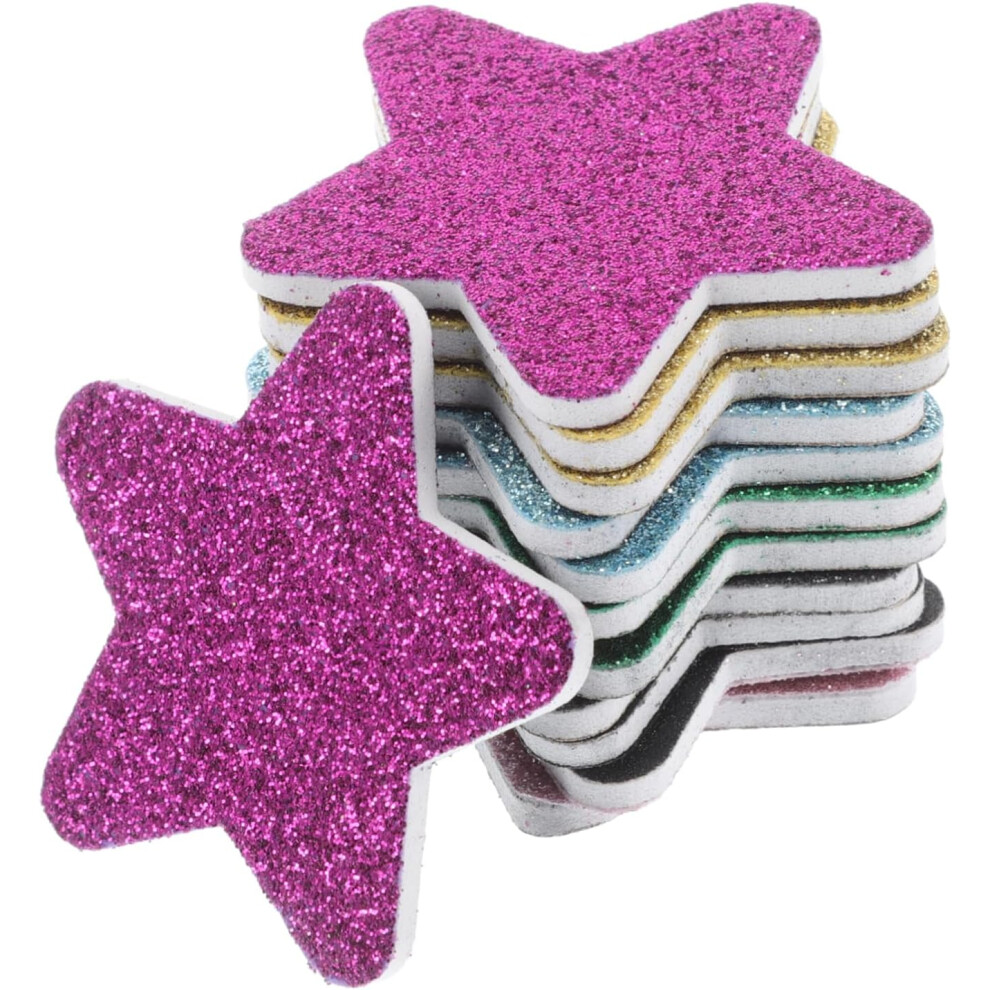 Hkhbjs 12Pcs Star Shape Nail File Manicure Tool Mini Portable Nail Buffer Sponge Strips