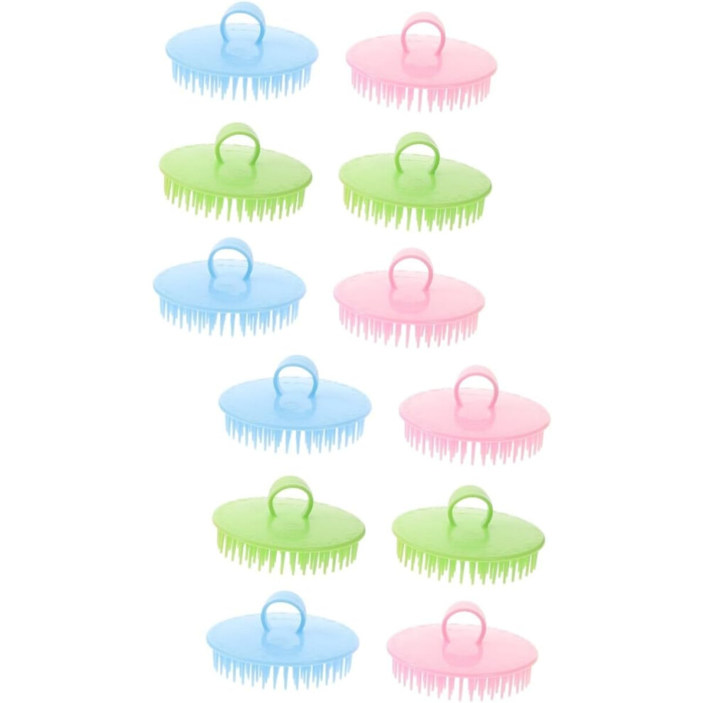 Hkhbjs 12Pcs Shower Scalp Massager Adults Hair Exfoliate Scrub For Scalp Hair Shower Brush