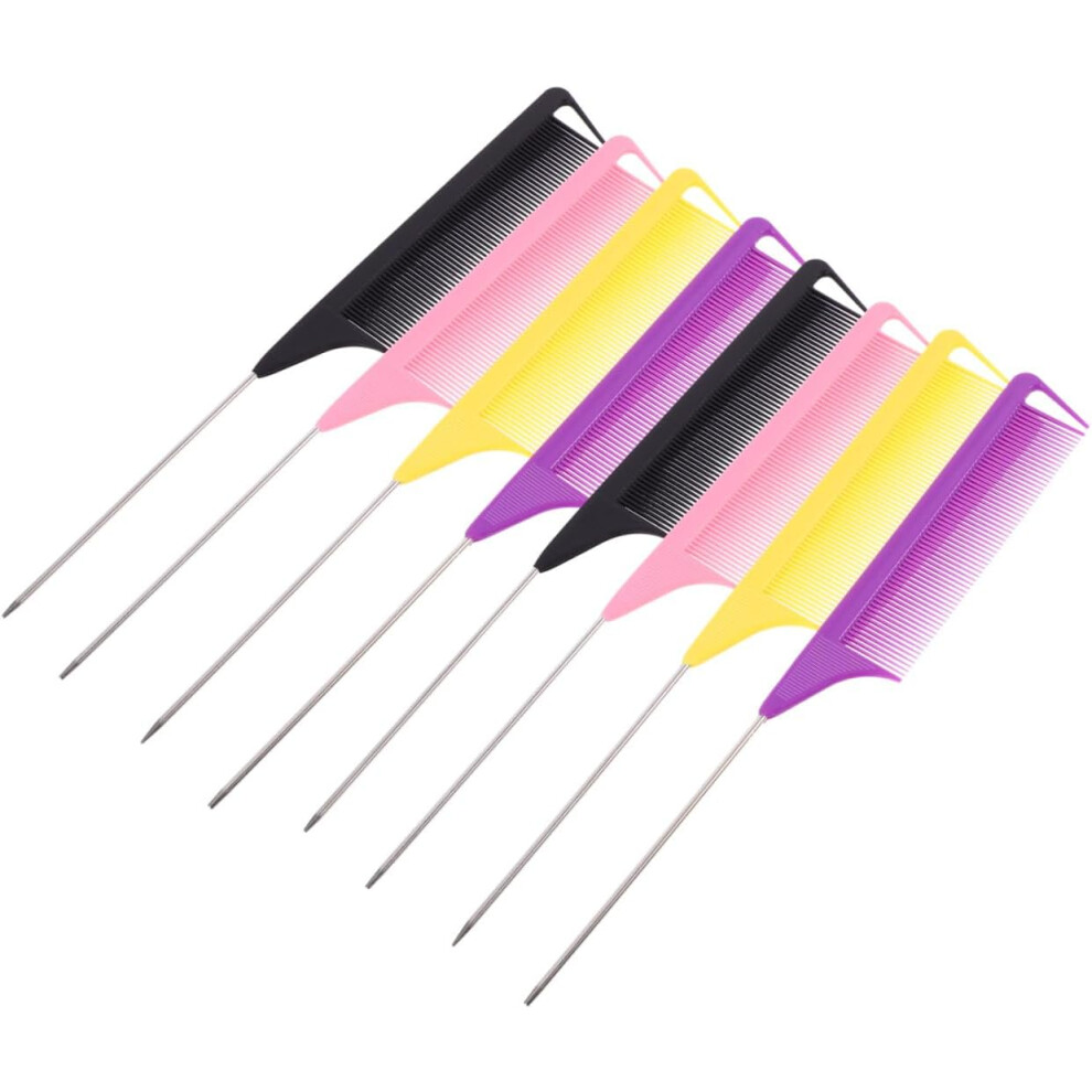 Hkhbjs Unisex Black 12Pcs Hair Dye Comb Picking Comb For Haircutting Made Of Plastic For Hair Salon And Home Use
