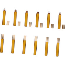 12 wiederbefüllbare Glas-Rollflaschen, tragbare transparente Flaschen für ätherische Öle, Aromatherapie, Hautpflege, Reise-Toilettenartikel