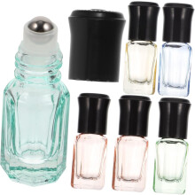 12pcs garrafa vidro reutilizável pequeno rolo perfume sub garrafas vazias loção óleo essencial titulares