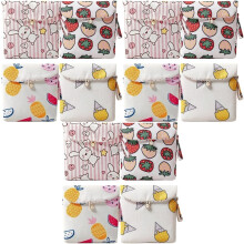 12er-Pack Damenbindenbeutel für die Menstruation, tragbar, für draußen, waschbar