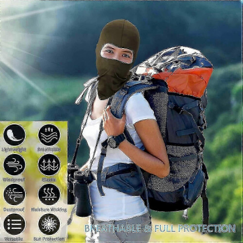 4 pezzi passamontagna per il viso: maschera da sci con cappuccio integrale per uomo e donna 2