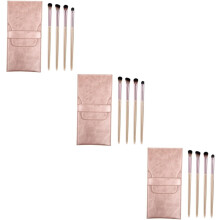3-teiliges tragbares Lidschatten-Make-up-Set mit Lidschattenpinsel für unterwegs. Enthält Beauty-Tools für das Auftragen von Augen-Make-up.