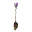 Colher de café de cristal vintage roxa (1 unidade) 2