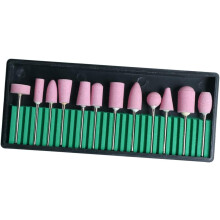 12-teiliges Set Polieraufsätze aus Wolle für Maniküre, UV-Gel und Acrylnägel