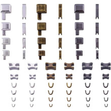 Metall-Reißverschlussstopper-Reparaturset, 60-teilig, Set für kleine Reißverschlussstopper an Kleidung
