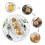 100 pezzi Scatole per mini cupcake in plastica trasparente, rotonde, per cupcake, mooncake, dessert, biscotti e muffin 2
