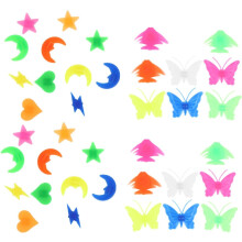 122Pcs plástico roda de bicicleta falava contas clipes decorativos borboleta e padrões mistos para rodas de bicicleta