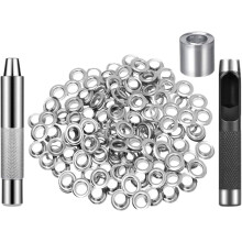 Stoffösen, 12 mm Innendurchmesser, Kupfermetall, DIY-Ösenwerkzeug mit Aufbewahrungsbox