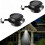 2 Pcs Solar 3 LED Gutter Fence Lights, Motion Sensor Outdoor Wall Lights - Warm White 3