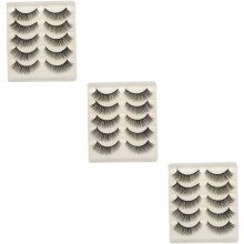 15 Paar Wimpern-Set, Manga-Cluster-Wimpern, natürlich wirkend, lang, dicht, künstlich, einfach anzuwenden und zu entfernen