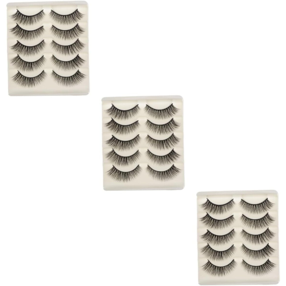 Hkhbjs 15Pairs Beauty Lashes Manga Cluster Lashes Kit Natural Eyelashes Long Thick False Easy To Use And Remove