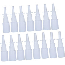 15 sztuk pustych butelek z rozpylaczem, plastikowych, 10 ml, biały, drobny spray do nosa, wielokrotnego napełniania, do przechowywania perfum