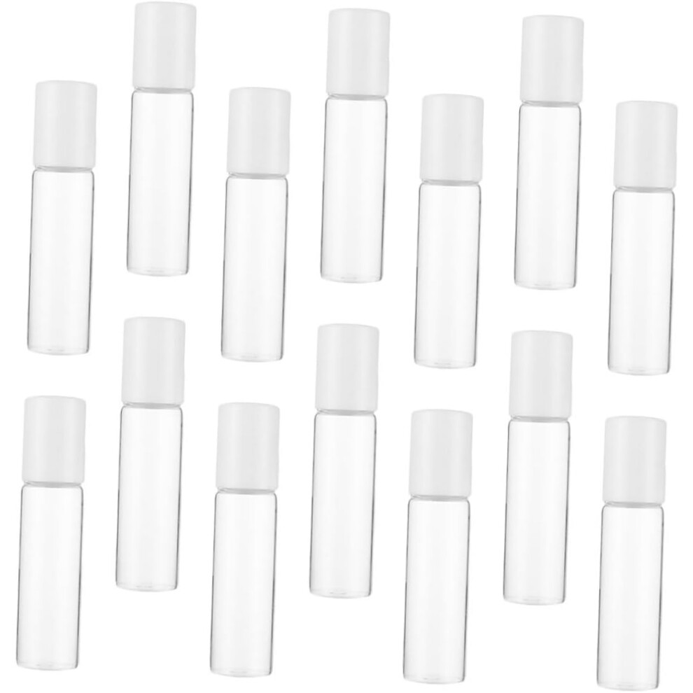 Hkhbjs 15Pcs Refillable Glass Roller Bottle Cosmetic Essential Oil Bottle For Travel And Storage Made Of Material