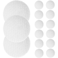 15 botones blancos forrados de satén de 10 mm para vestidos de novia y trajes, accesorios de bricolaje