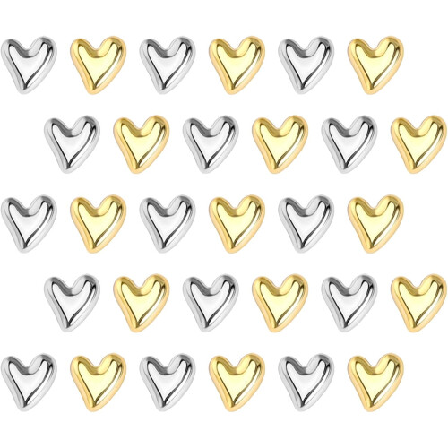 30pcs Heart-Shaped Thumbtack Decorative Tacks Heart Push Tacks