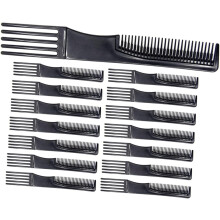 15-teiliges Set doppelseitiger Haarkämme mit Stiften für Damen und Herren, tragbarer Haarstyling-Kamm