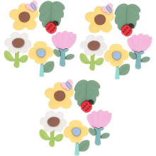 15 magneti da frigo in gomma a forma di fiore, magneti per lavagna bianca per frigorifero, decorazione carina