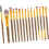 15pcs Makeup Brushes Wooden Handle and Nylon Bristles for Professional Application 1