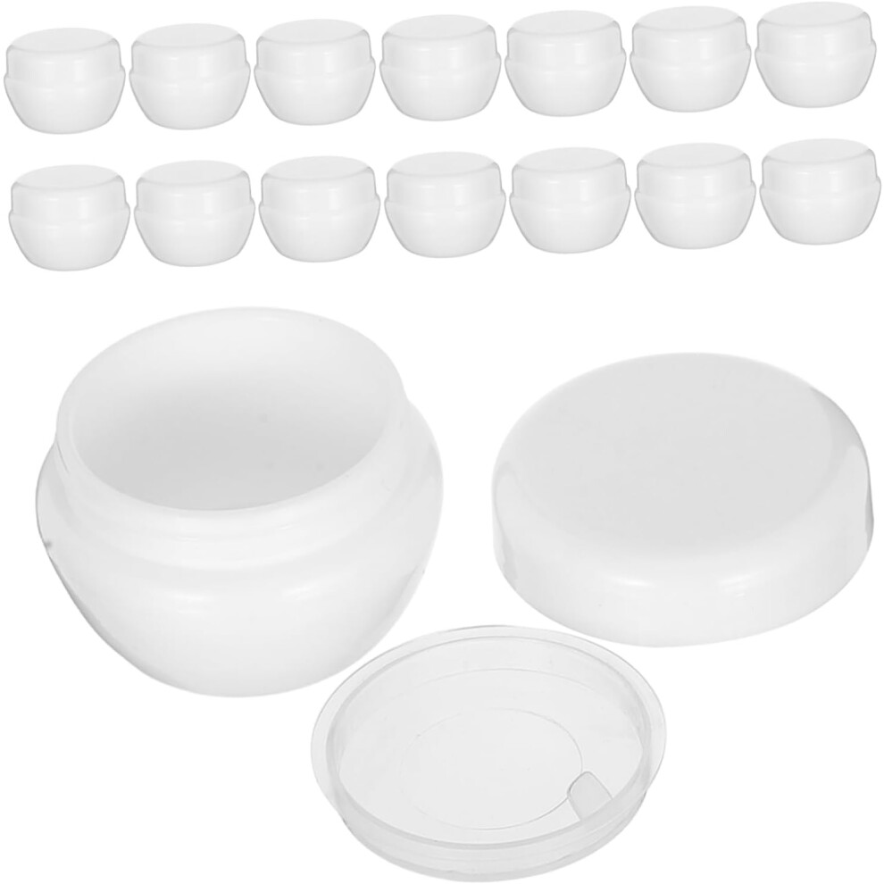 Hkhbjs 15Pcs Mushroom Cream Bottle Plastic Jars For Creams Container Cosmetics Jars Inner Lid Leakproof Travel Containers