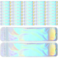 150pcs Holographic Resealable Bags Window Small Business Packaging Supplies Cute Pouches