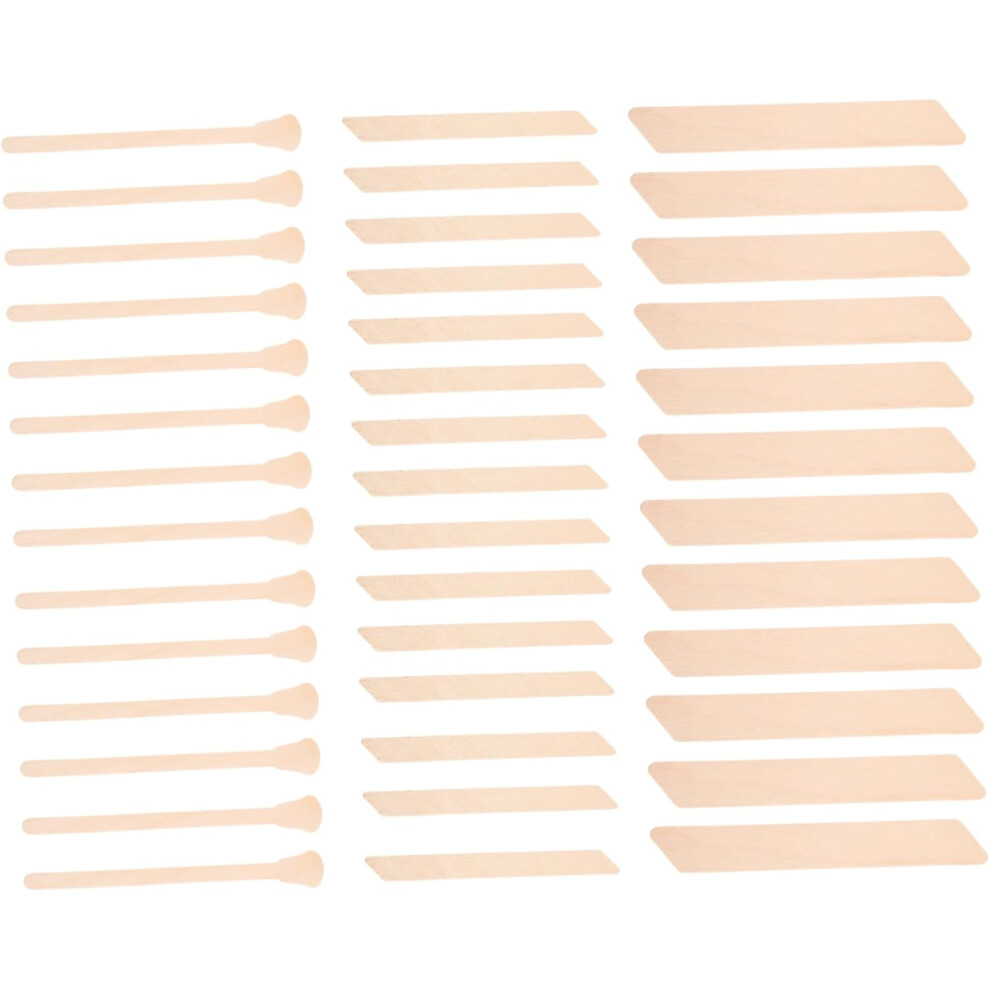 Hkhbjs 150Pcs Body Hair Wax Sticks And Wax Applicator Rods Irregular Shape Small Large Square Waxing Spatulas