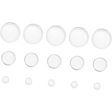 16er-Set Acryl-Ringständer, Kugelständer, Schmuckständer, Halter für Baseballkugeln, Murmeln