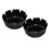 3-Piece Set of Anti-Fall and Non-Breakable Ashtrays,Perfect for Bar/Restaurant Use- & Stackable 2