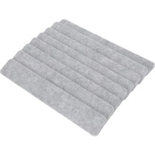 8pcs Self-Adhesive Felt Bulletin Board Tiles Memo Board Strip for Wall Organization and Decor