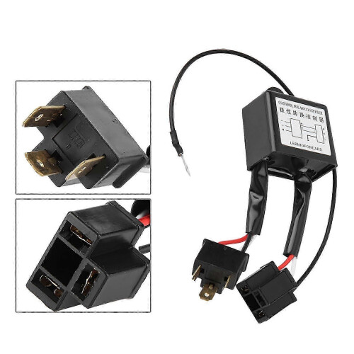 2pcs LED Negative Converter Polar Negative Switch Harness Adaptor Reversed Polarity for H4 1