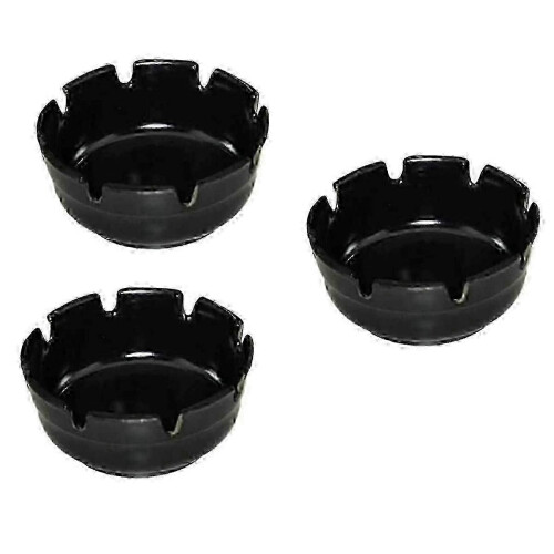 3-Piece Set of Anti-Fall and Non-Breakable Ashtrays,Perfect for Bar/Restaurant Use- & Stackable 2