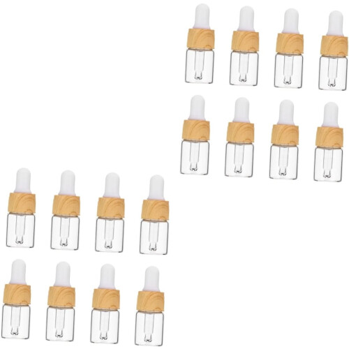Garrafa de gota de vidro 16pcs para armazenamento de óleo essencial