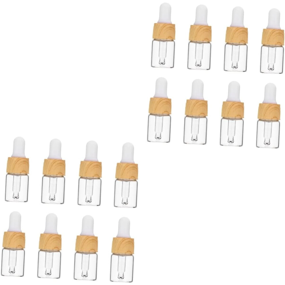 Hkhbjs 16Pcs Glass Dropper Bottle For Essential Oil Storage Empty Travel Dispenser Bottle Dropper