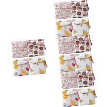 Lot de 16 pochettes à serviettes hygiéniques à motifs de dessins animés, pour sac menstruel, petit sac portable