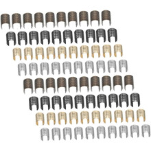 160 Stück Lederseilclips, Quastenbefestigungen, Metallklemmen 8,4 mm x 14 mm