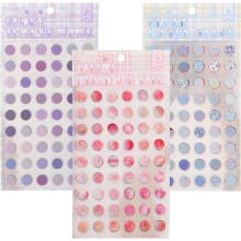 Autocollants ronds Ă pois pour animaux de compagnie, 18 feuilles, petits autocollants ronds pour scrapbooking