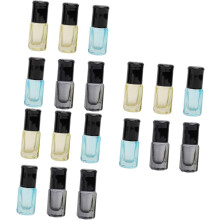 18pcs garrafa de rolo de vidro garrafa vazia de perfume para subembalagem cosmética de óleo essencial