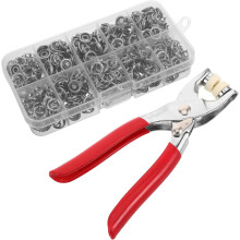 Kit de boutons-pression métalliques à cinq griffes avec pince à pression pour vêtements de bébé et loisirs créatifs