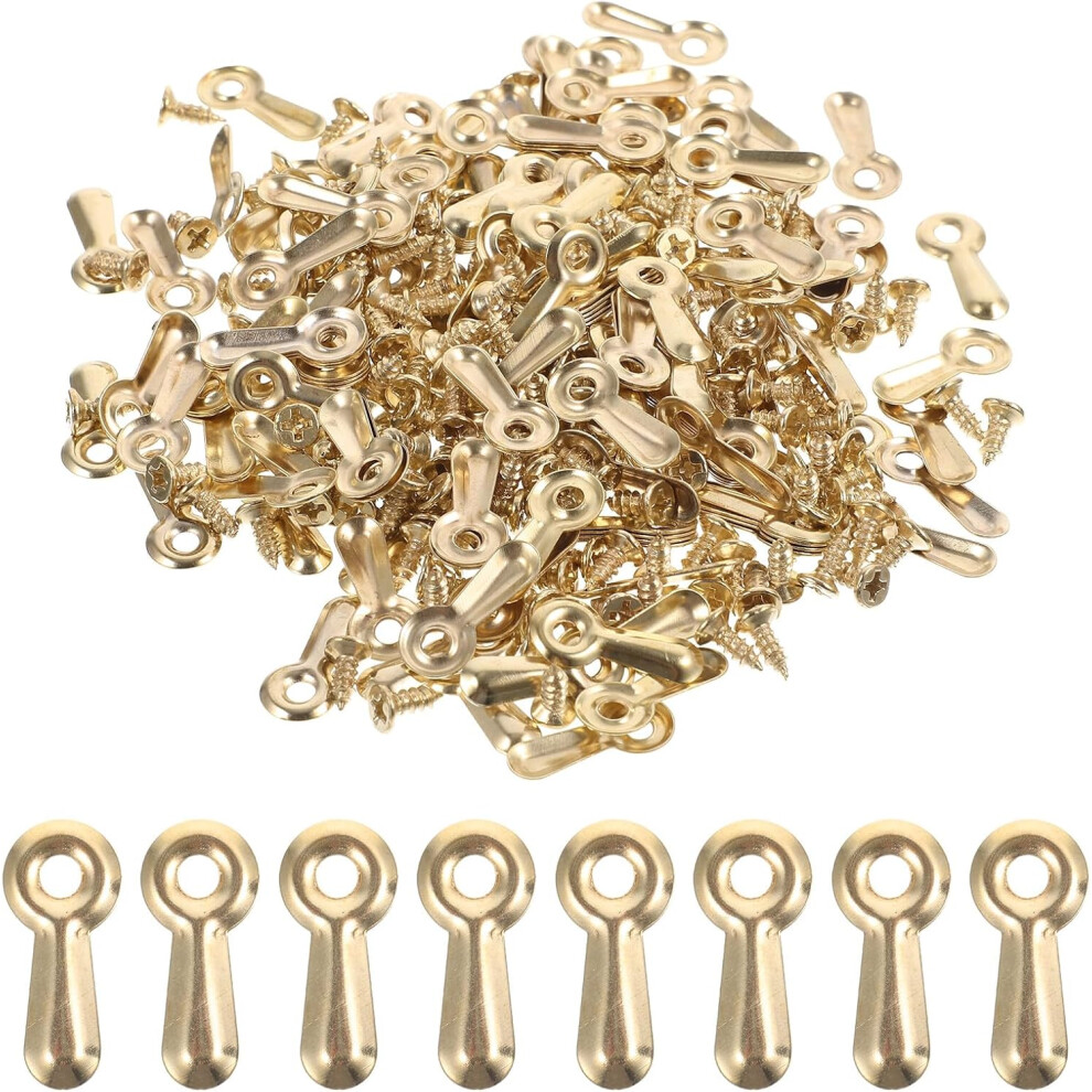 160Pcs Golden Metal Photo Frame Clips Picture Frame Hardware Backing Clips 5455468290534