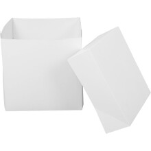 Ronde witte papieren taartdoos van 30 cm (12 inch) met taartonderlegger en display. Handig ontwerp ter bescherming tegen beschadiging.