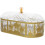 Ramadan Serving Tray Eid Table Decor 2 Materials Plastic Iron Elegant Golden Versatile 1