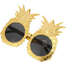 Gafas de sol con forma de piña y fruta tropical para fiestas de verano y fiestas temáticas hawaianas Luau.