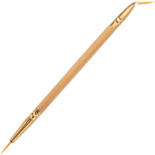 Pinceau eyeliner double embout avec manche - Outil de maquillage polyvalent