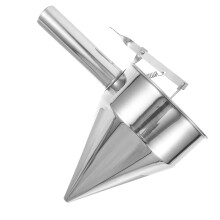 Entonnoir conique en acier inoxydable avec passoire amovible, usage multifonctionnel, couleur argent