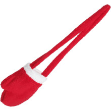 Retro-Weihnachtshandschuhbeutel, bezauberndes Fäustlingstäschchen, Weihnachtsdekoration, festliche Ausflüge, Damen
